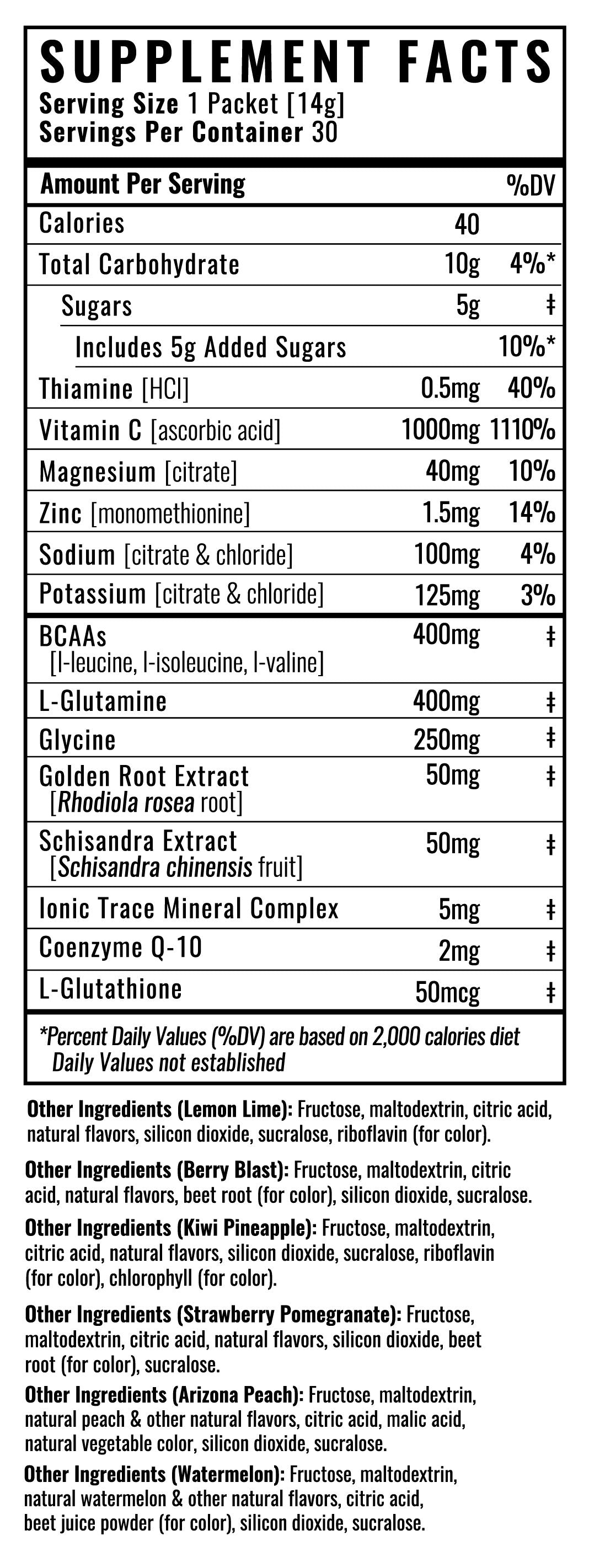 WILDERNESS ATHLETE - Hydrate & Recover Tub