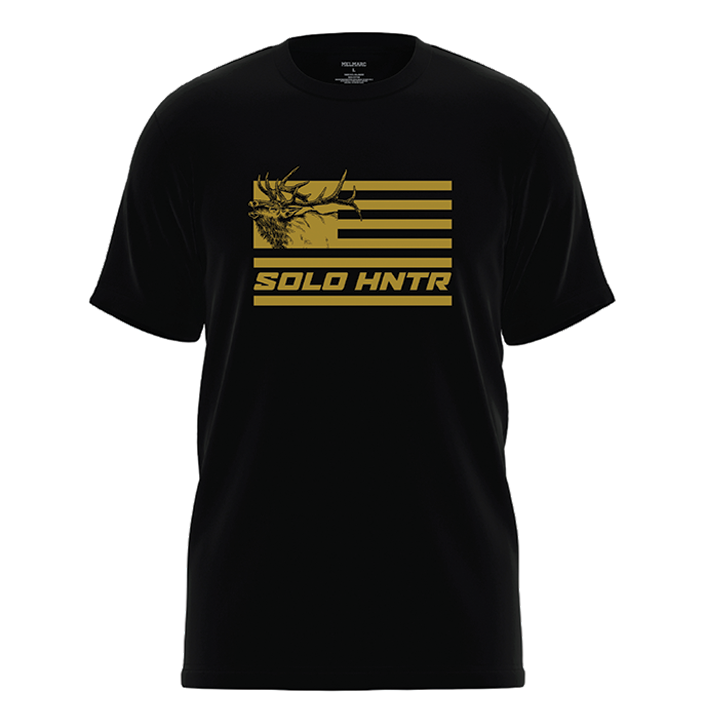 WAPITI FLAG - Short Sleeve T (Black)