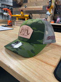 RAM - Leather Patch Hat Green Multicam