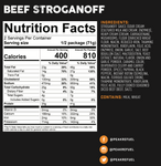 PEAK REFUEL - Beef Stroganoff Meal