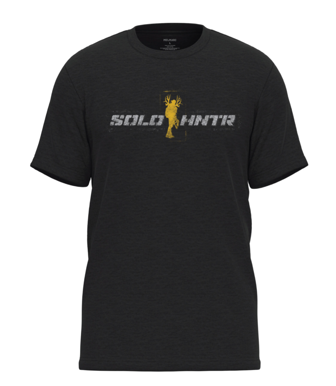 ★DNSR★ Lettering Half Sleeve Black GRAFFITI - Short Sleeve T (Charcoal Heather) – SOLO HNTR